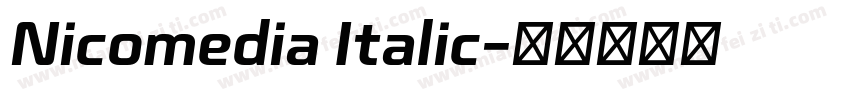 Nicomedia Italic字体转换